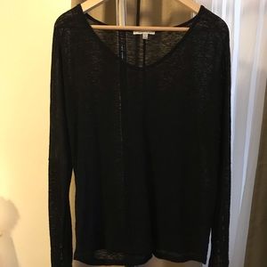 Black sheer sweater